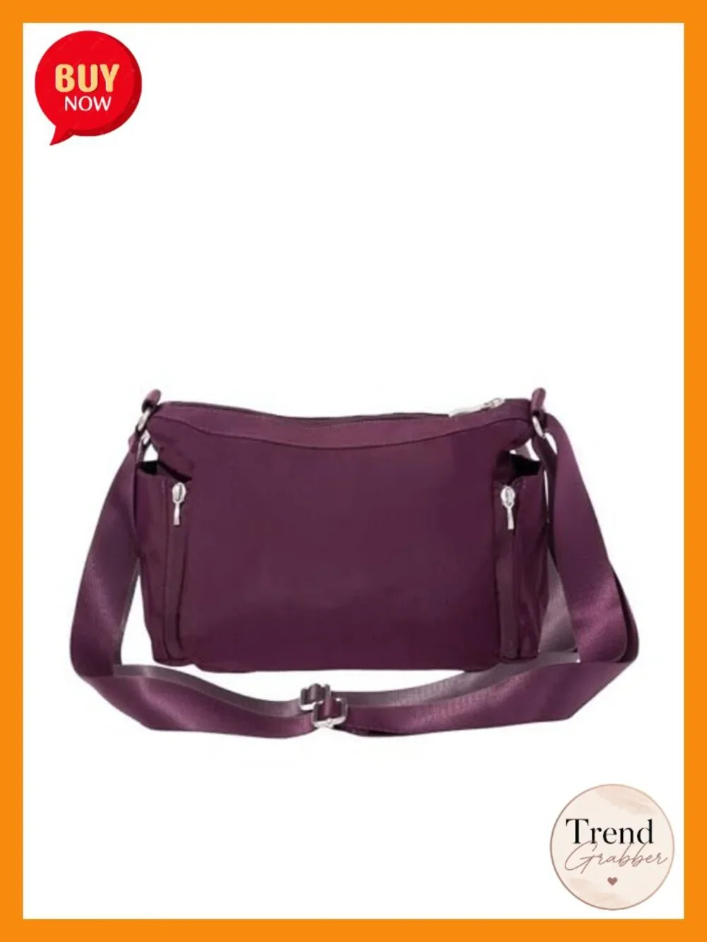 Hobo Crossbody Bag with RFID Wallet and Water Bottle Holder